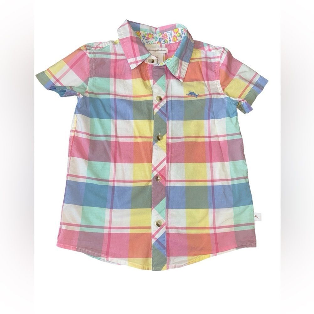 Tommy Bahama Girls Plaid Button Down